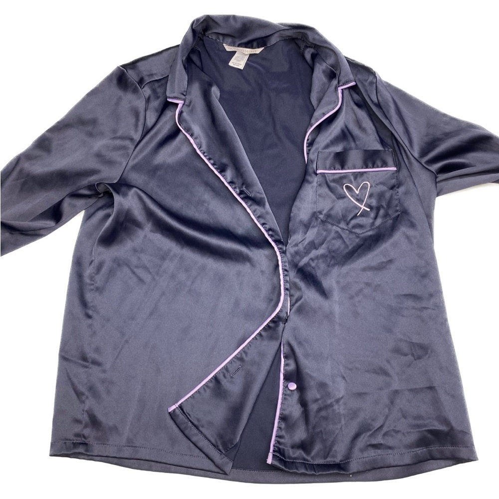 VS NAVY Satin PJ Top, XS Summer Sale